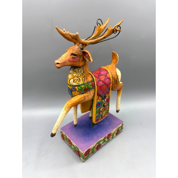 Jim Shore Heartwood Creek Dash Away Reindeer 4002991 Figurine Holiday Decor - Picture 1 of 7